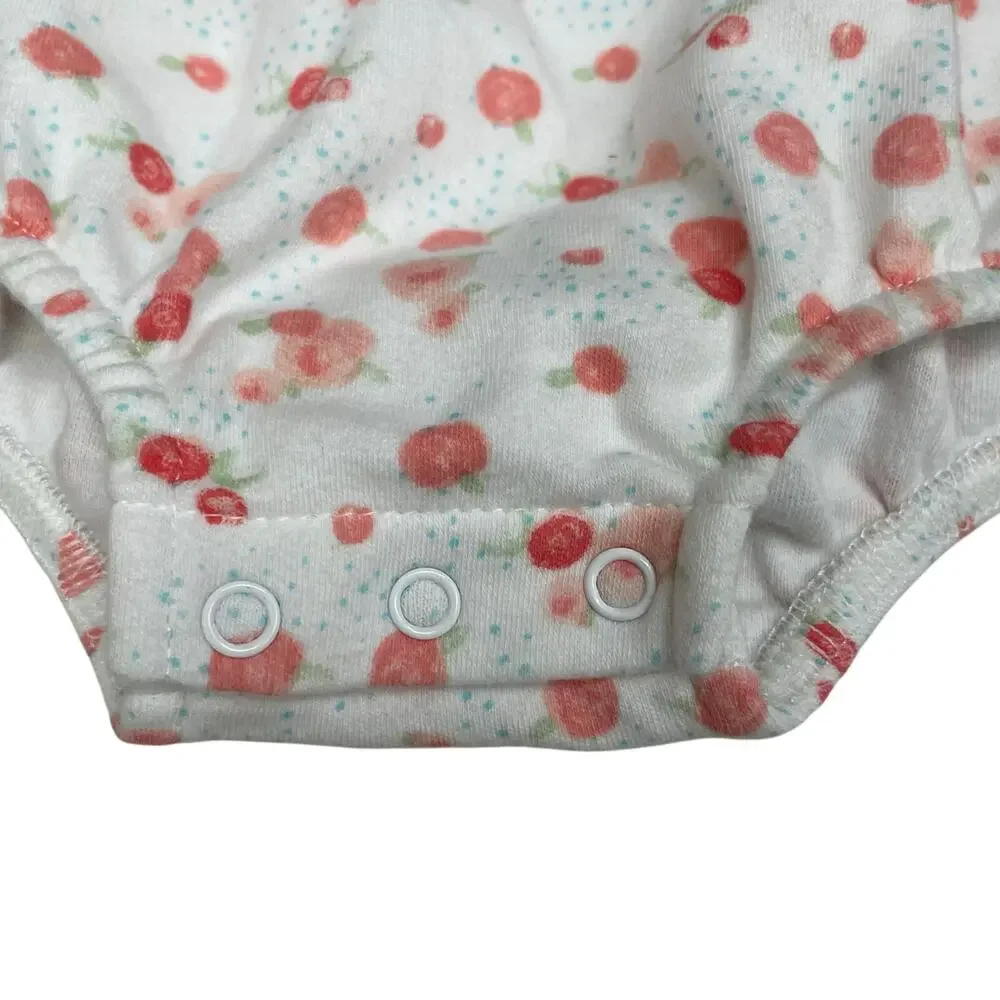 Isaac Mizrahi New York Baby Girl Pink Floral Onesie Size 3-6 Months